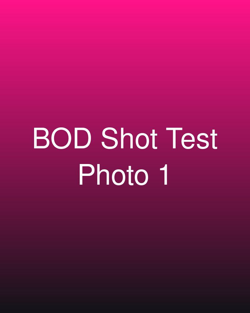 My First BOD Shot Test