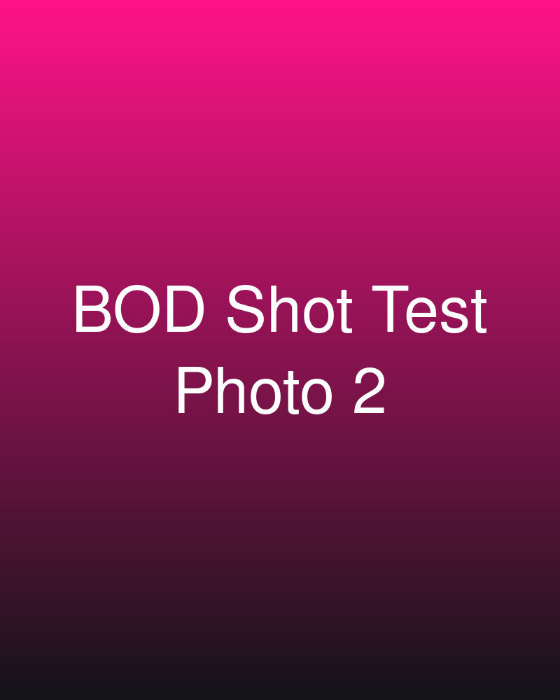 My First BOD Shot Test