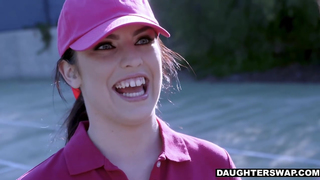 Nasty foursome in a stepdaughter swap scene