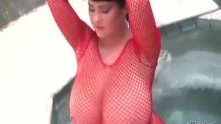 Rachel Aldana Red Mesh