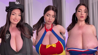 Busty Ema - Cosplay Trying On