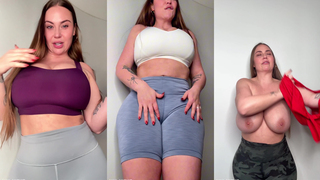 Ava Nicks - Gym try on JOI