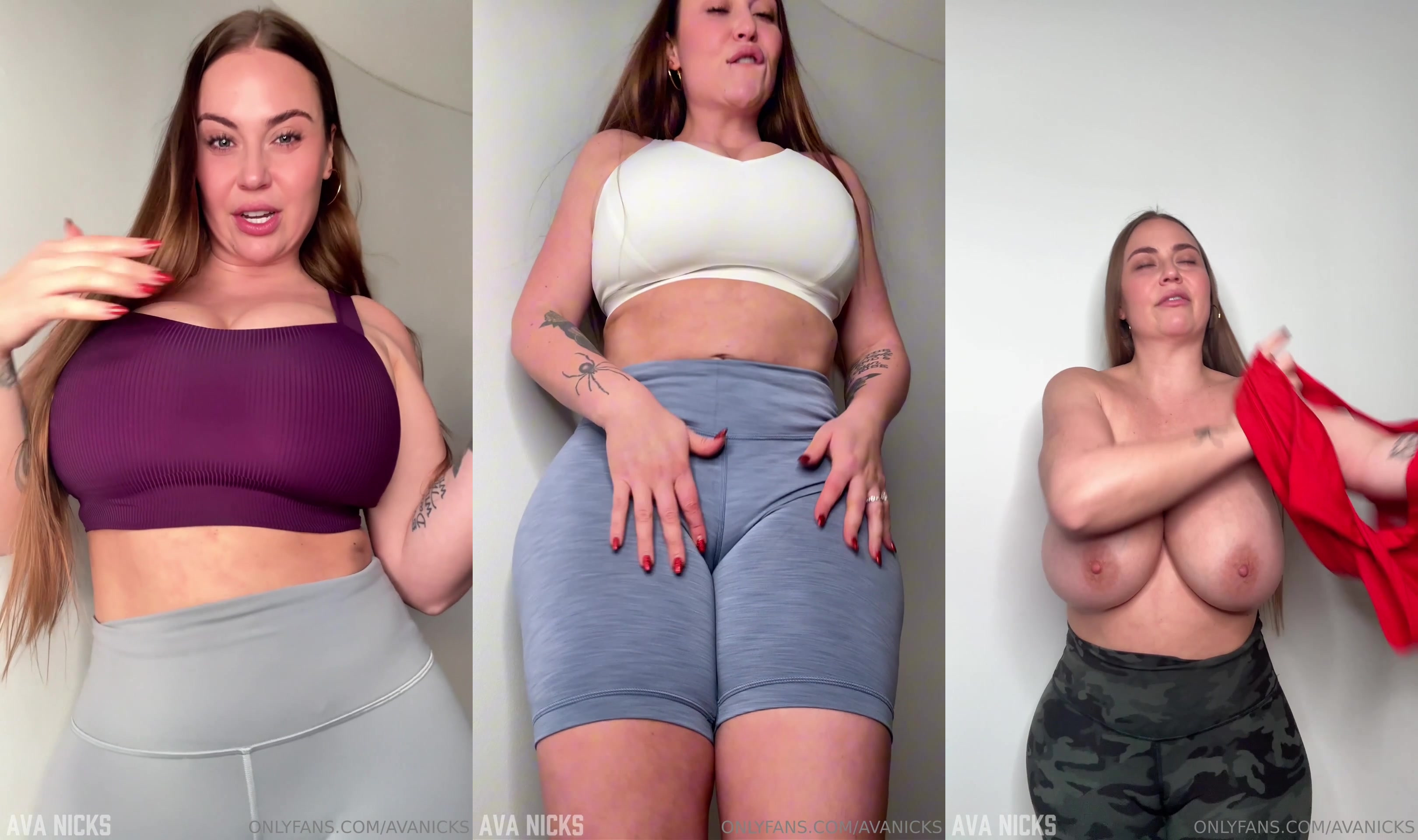 Ava Nicks - Gym try on JOI