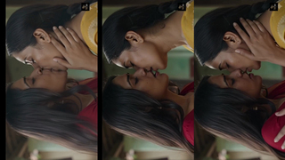 Indian lesbian kissing