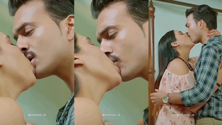 Indian actress hot kissing scene