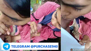 New Instagram Viral Amateur Coed Deepthroat in Remote Jungle – Risky Public Oral Sex