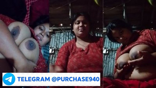New Instagram Viral Poor lady shows her big boobs in her nude