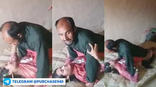 New Instagram viral - Pakistani Pashtun uncle fucking young slut girl front of son, T