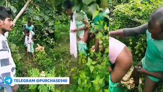 New Instagram viral - Bengali village bitch girl spicy group sex in jungle viral mms,