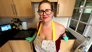 JessieHH Mommy Stops Chores To Tittyfuck And Jerk Off Son 4K