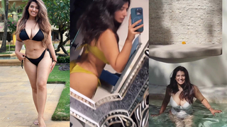Indian Best Milf Rasha Kirmani Showing Her Sexy Curves And Big Boobs