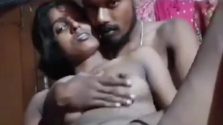 Marathi Village Newwed Couple Hot Romantic Play At Night