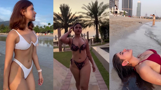 Indian Insta Fitgirl Soniya Baddie Showing Her Sexy Curves Thick Ass in Hot Bikini
