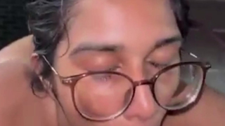 Nerdy desi girl taking BBC deep
