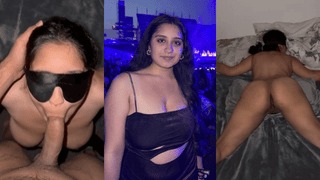 Submissive Girlfriend Blindfold Upside Down