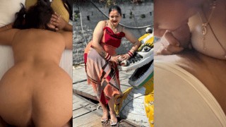 Dignified Aunty Cum Guzzler