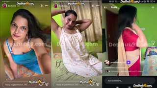 Mallu Hot Housewife Preetha Arun (Preethaarun_143) Insta Exclusive Stories - Armpit,