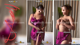 Lucky Rajor Nude App latest in Pink dress