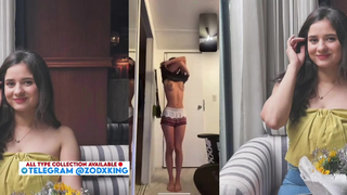Cute Slim Girl Taking Her Top And Bottom Showing Her Boobs Telegram @ZodxKing