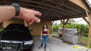 Busty Girl Needs Help With Her Car - Gabriela Lopez