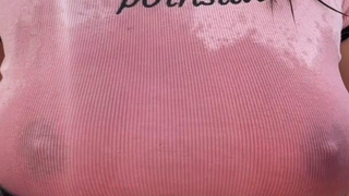 Christina Khalil Nude Wet T-shirt Strip Onlyfans Video Leaked