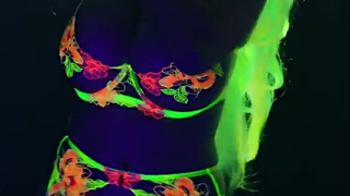 Tessa Fowler Nude Neon Body Paint