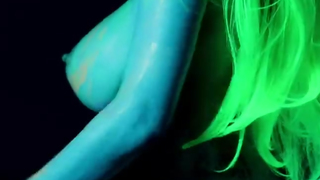 Tessa Fowler Nude Neon Body Paint
