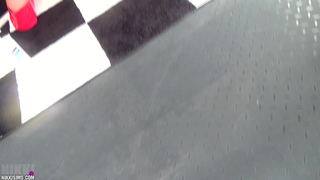 Nikki Sims - White Mesh Red Boots Full