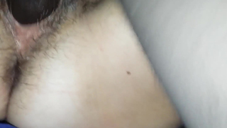 Black cock satisfies my slut wife's pussy