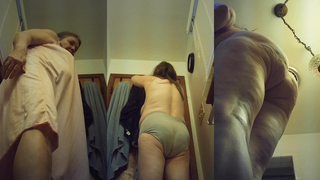 Big tit grandma caught naked